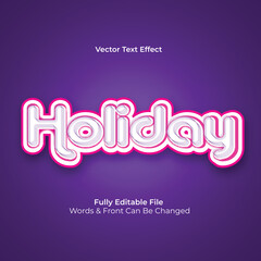 Hello holiday text effect design corporate design text effect