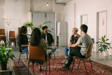 Sharing Circle at Beginning of Group Therapy Session