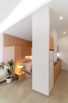 Modern mini apartment with open concept
