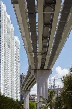 Details of archidecture in downtown Miami