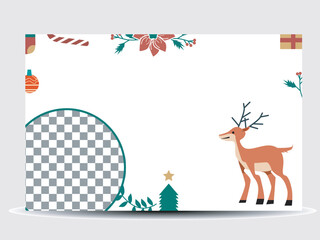 social media post banner and ads christimas Holiday greeting cards. Trendy square Winter Holidays art templates. Suitable for social media post, mobile apps, banner design and web, internet ads.