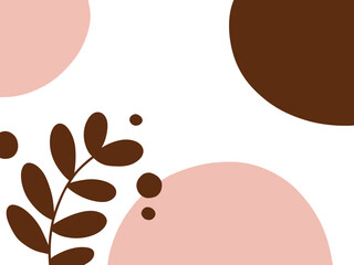 hand draw modern abstract shape background