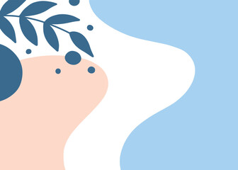 hand draw modern abstract shape background