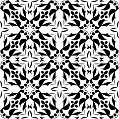 black and white seamless background, pattern design