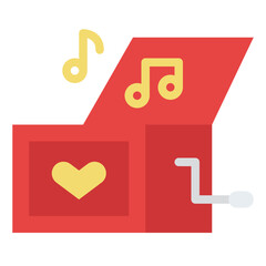 music box sound childhood toy icon