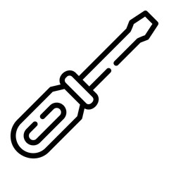 screwdriver line icon