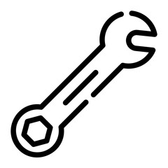 wrench line icon