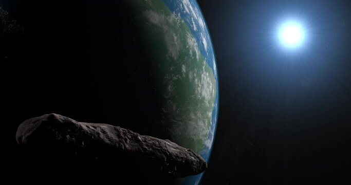 Oumuamua, interstellar object, orbiting around earth planet