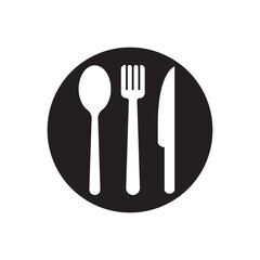 spoon, fork, knife icon