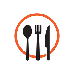 spoon, fork, knife icon
