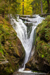 Fototapeta na wymiar Der Kochelfall in Schreiberhau, Riesengebirge (Polen)