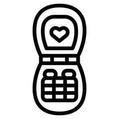 mobile call childhood toy icon