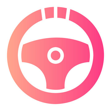 Steering Wheel Gradient Icon