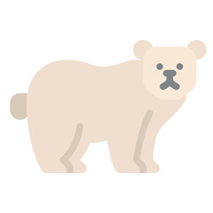 Obraz na płótnie Canvas polar bear animal life winter icon