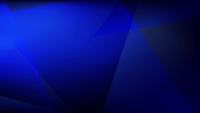 Abstract creative blue triangle light and shade motion background. Video animation Ultra HD 4k footage.