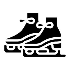 skates ice sport winter icon