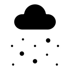 snowing snow winter weather icon