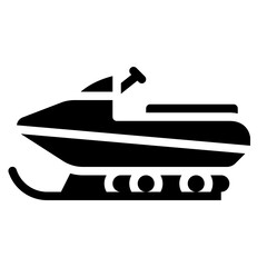 snowmobile vehicle transport winter icon