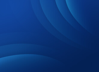 Abstract background of curved blue lines or layers on blue. High resolution full frame modern...