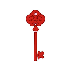 Red Elegant Key