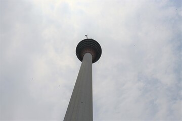 tall tower in an Asian city 