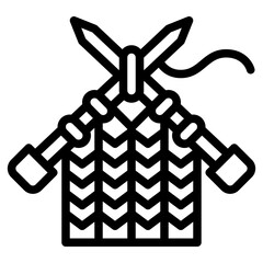 knitting sewing diy handcraft icon