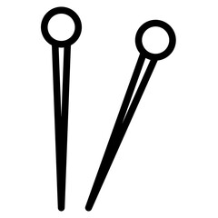 pin sewing tailoring handcraft icon