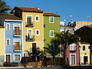 Villajoyosa. Casas antiguas. Pescadores. Barrio.