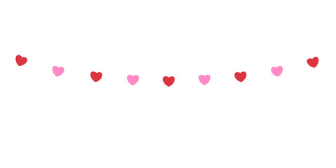 Valentine's Day Heart Decorative Line
