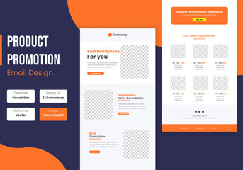 Business Products Promotion Email Newsletter template Design	
