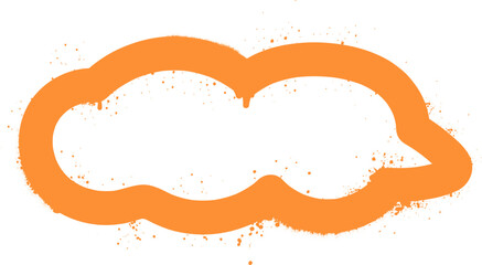 Obraz premium Speech bubble spray paint