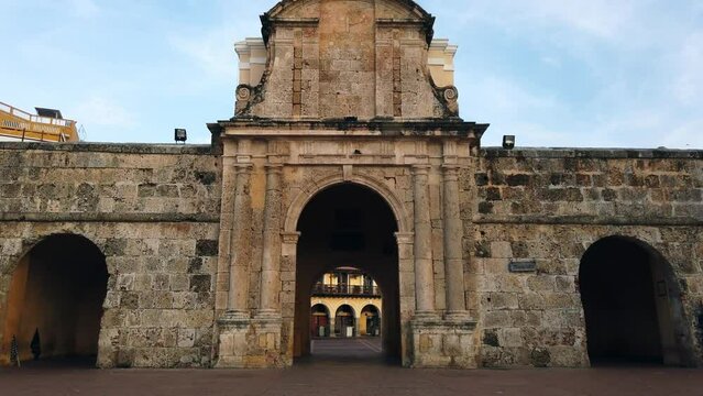america, american, ancient, architectural, architecture, beautiful, blue, building, caribbean, cartagena, cathedral, church, city, cityscape, colombia, colonial, color, colorful, design, downtown, ext