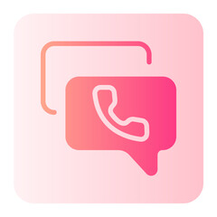 Naklejka premium dialog gradient icon