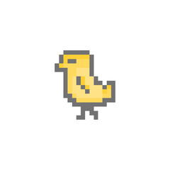 illustration vector graphic of chicks with pixel art style, good for your project  or can use on background.