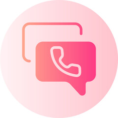 Naklejka premium dialog gradient icon