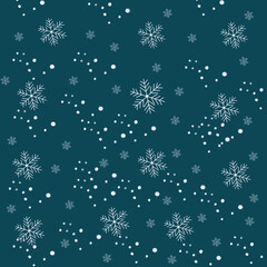 christmas background with snowflakes