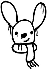 Cold rabbit spray paint