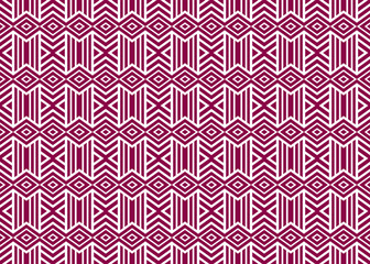 dark red purple vertical stripes into intricate geometric shapes patterns and designs. abstract seamless pattern template.