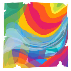 abstract rainbow colorful album background with torn effect
