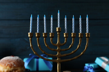Сoncept of Jewish holiday, compositions for Hanukkah