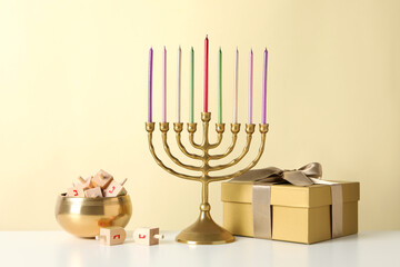 Сoncept of Jewish holiday, compositions for Hanukkah