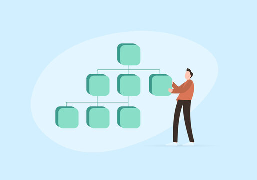 Sitemap vector illustration. Build and Submit website XML map with lists the URLs for a web site. SEO - search engine optimization business web page concept