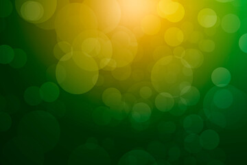 abstract bokeh background green and yellow