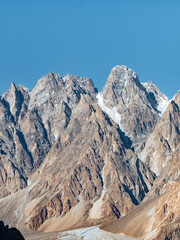 Passu Cones, in the Pakistani-Administered Kashmir region of Gilgit-Baltistan - Close-up Shot