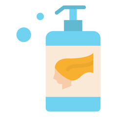 Fototapeta premium champoo hair salon beauty washing icon