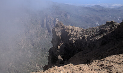 Gran Canaria, central mountainous part of the island, Las Cumbres, ie The Summits, view from El Campanario, the second highest point of the island
