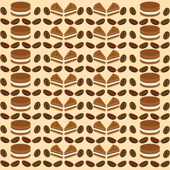 Coffee seamless pattern