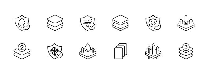 Skin defense set icon. Moisturizing, hand cream, uv, seasonal allergies, shield, treatment, antiseptic, shaving gel, moisture. Skincare concept. Vector black icons on white background