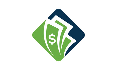 abstract dollar money logo template