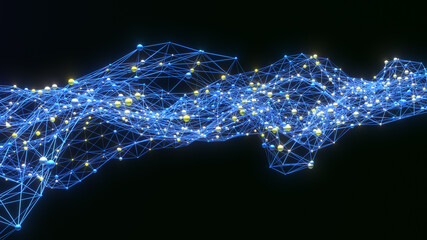 デジタルネットワークの背景素材